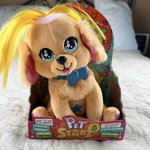 Pet Starz Billy the Golden Retriever Dancing Plush Puppy Dog Stuffed Animal NEW